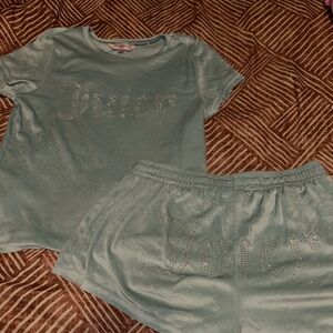 Juicy Couture Blue Pajama Set Intimates & Sleepwear